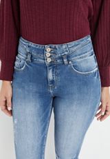 KanCan&trade; Skinny Curvy High Rise Triple Button Jean, MEDIUM SANDBLAST, small