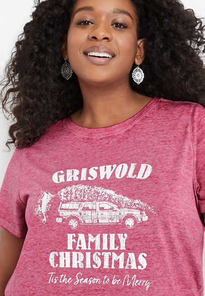 Plus Size Griswold Family Christmas Graphic Tee