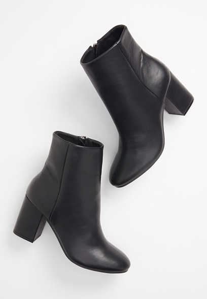 Qupid™ Malone Faux Leather Ankle Boot 