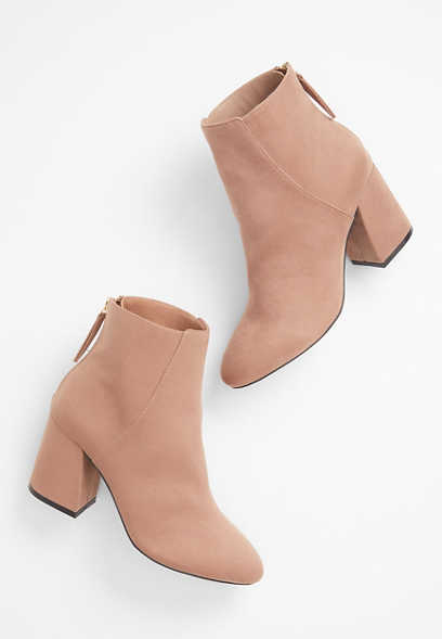 Qupid™ Metis Faux Suede Ankle Boot