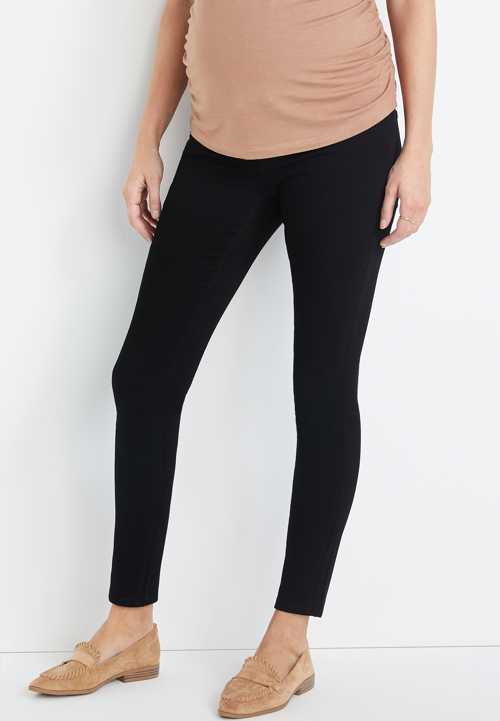 KanCan™ Black Skinny Side Panel Maternity Jean