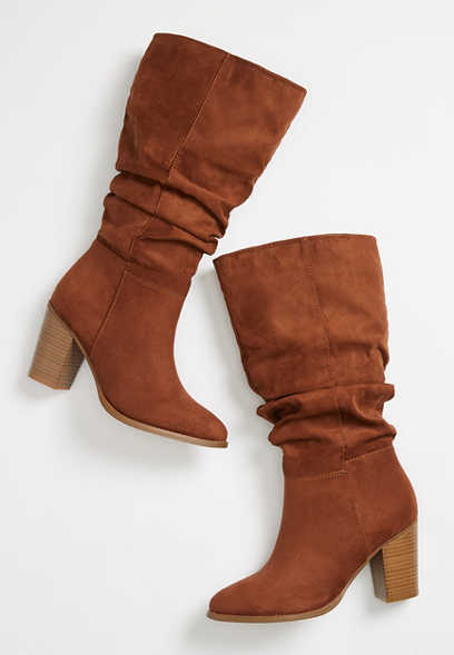 Valentina Brown Slouchy Tall Boot