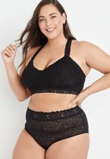 Vintage Lace Solid Hipster Panty, , small