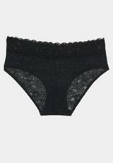 Vintage Lace Solid Hipster Panty, , small