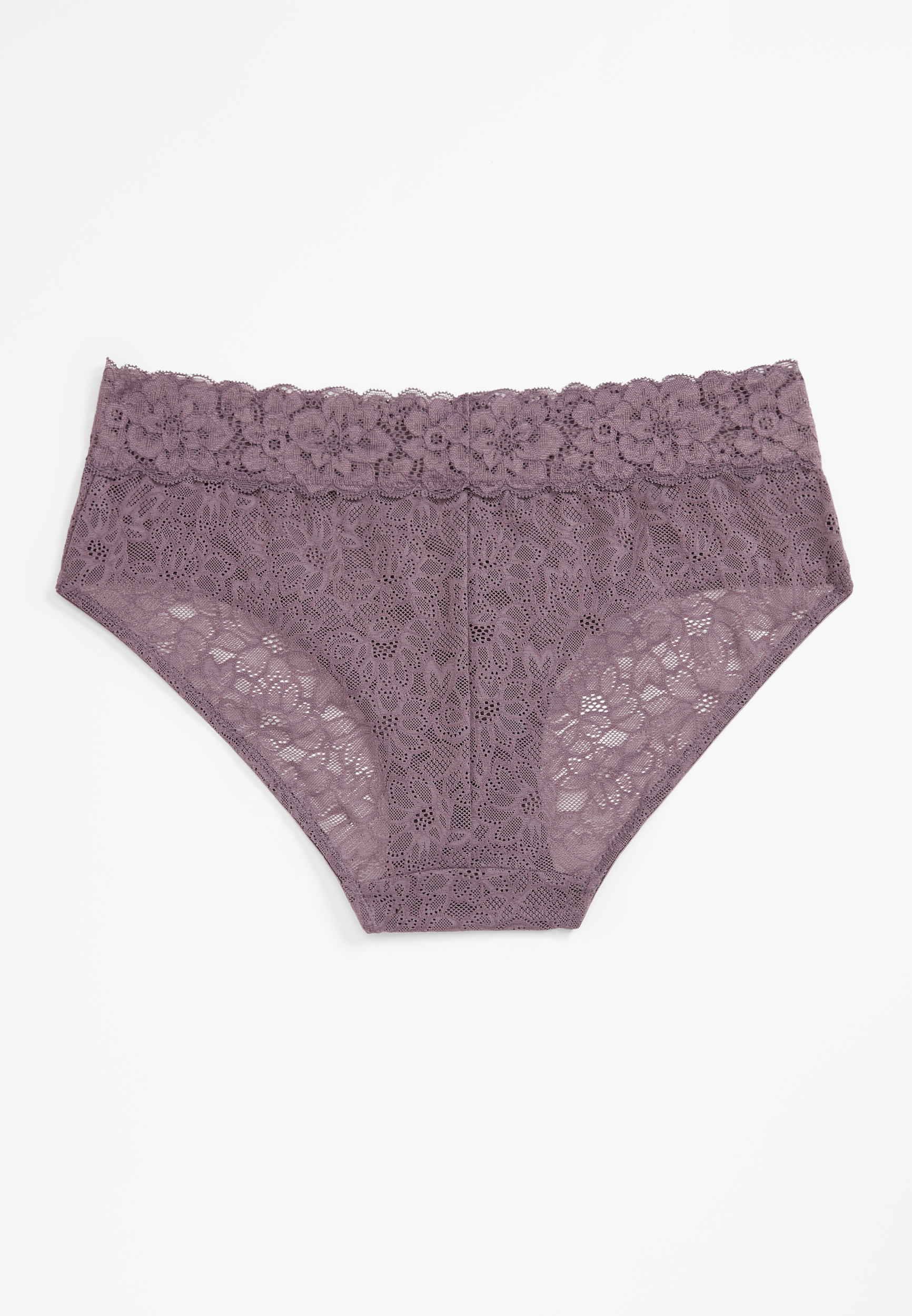 Vintage Lace Solid Hipster Panty, C313, large