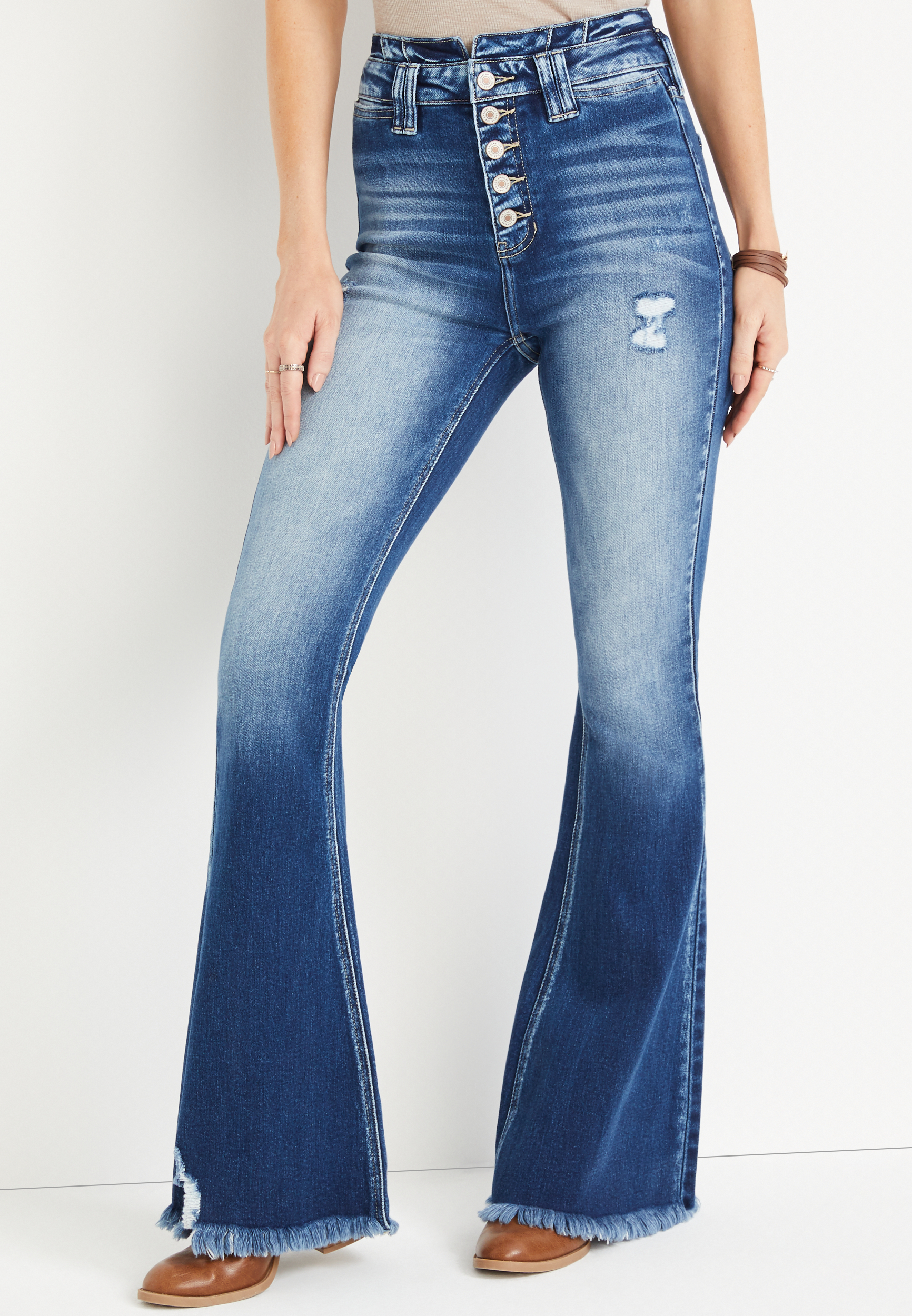 KanCan™ Flare High Rise Ripped Jean