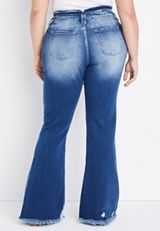 Plus Size KanCan&trade; Flare High Rise Button Fly Jean, , small