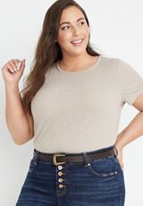 Plus Size Brown Mini Western Belt, C132, small