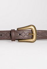 Plus Size Brown Mini Western Belt, C132, small