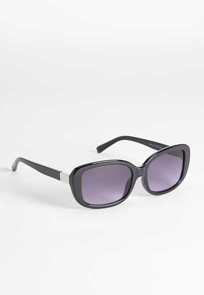 Black Thick Rim Square Sunglasses