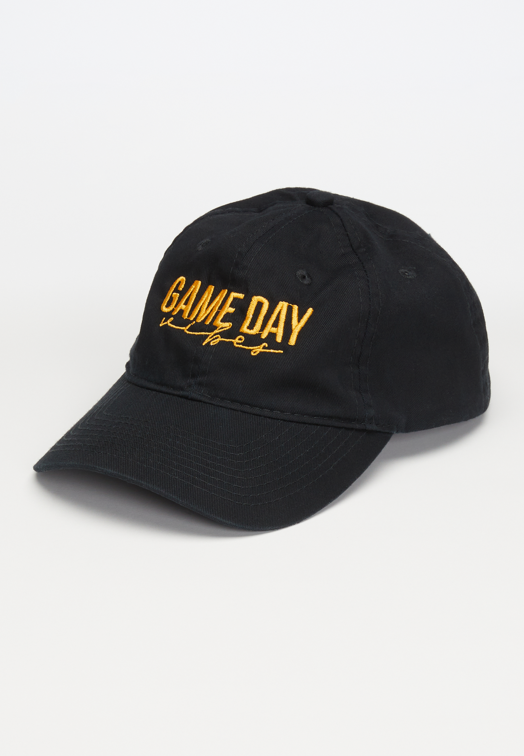Game Day Black and Gold Baseball Hat | maurices