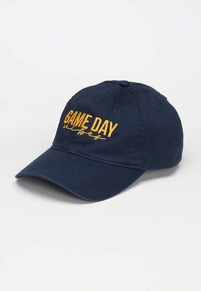 Game Day Navy and Gold Baseball Hat