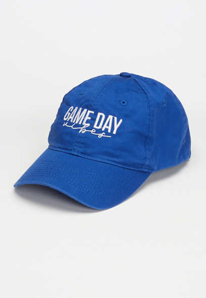 Game Day Blue and White Baseball Hat