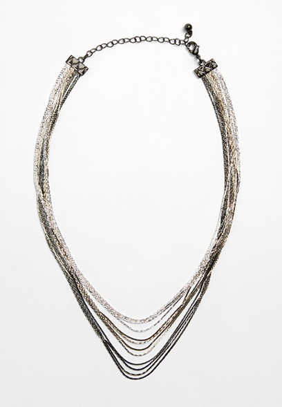 Mixed Metal Layered Necklace