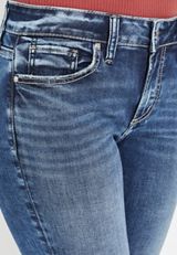Silver Jeans Co.&reg; Elyse Curvy Mid Rise Thick Stitch Capri, MEDIUM SANDBLAST, small