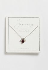 Dainty January Birthstone Necklace, , small