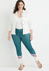 Plus Size Super High Rise Tie Dye Luxe Crossover Legging, , small