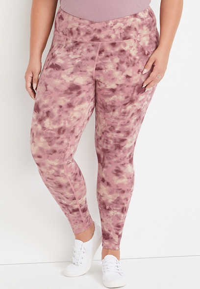 Plus Size Super High Rise Tie Dye Luxe Crossover Legging