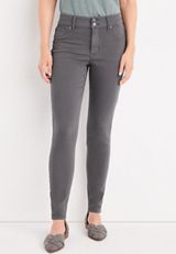 m jeans by maurices&trade; High Rise Double Button Jegging Made With REPREVE&reg, GREY MOON, small