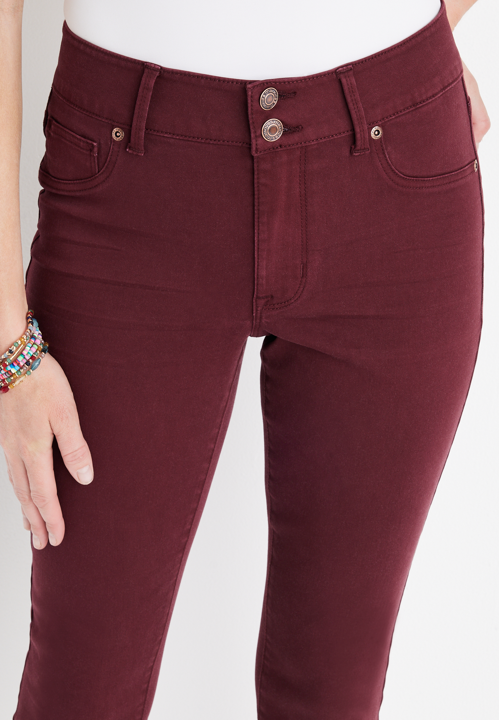 m jeans by maurices&trade; High Rise Double Button Jegging Made With REPREVE&reg, C7089, large