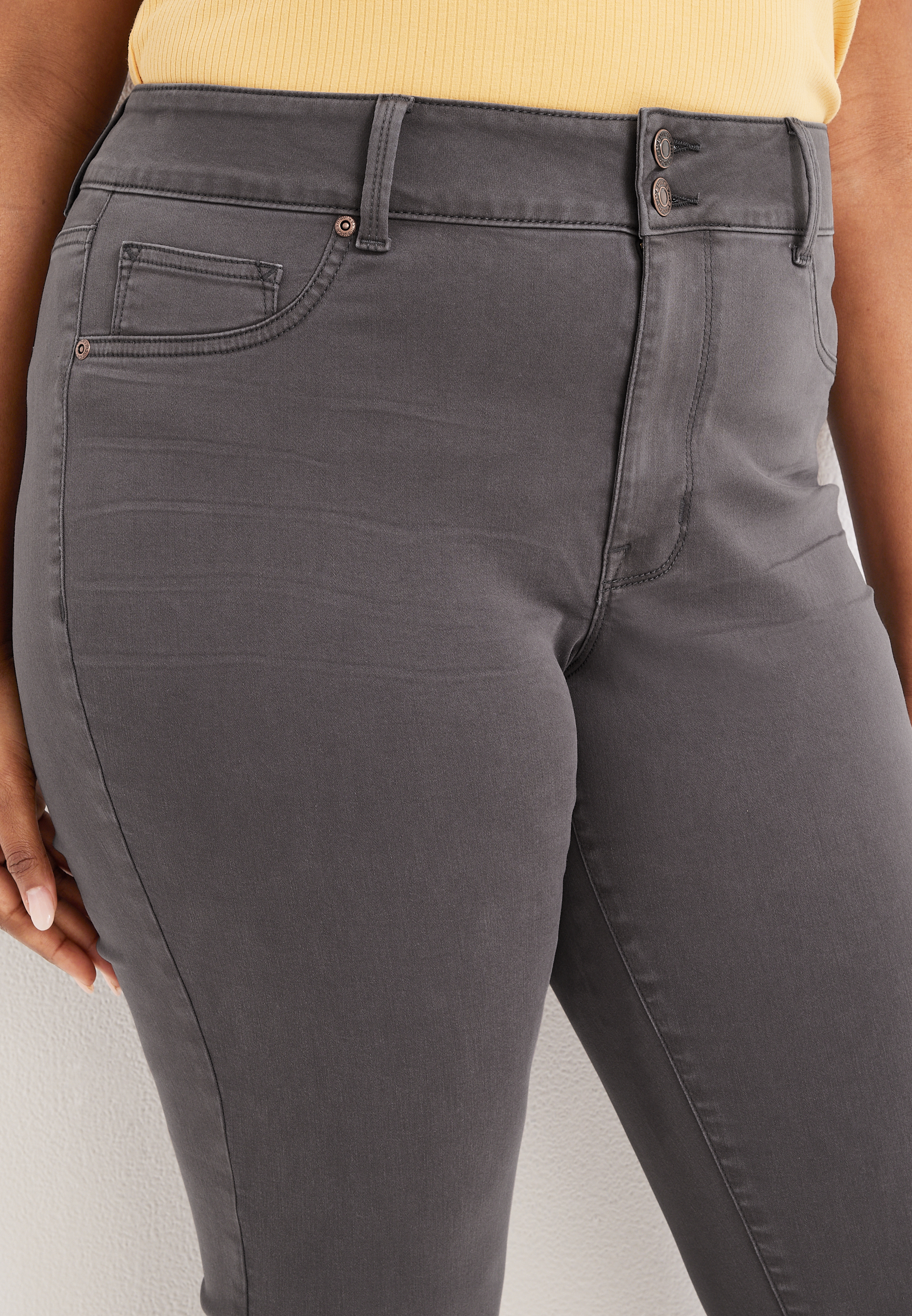 Plus Size m jeans by maurices&trade; High Rise Double Button Jegging Made With REPREVE&reg, C4033, large