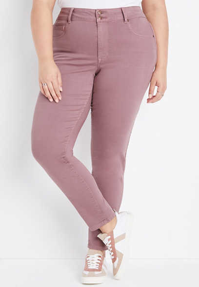 Plus Size m jeans by maurices™ High Rise Double Button Jegging Made With REPREVE®