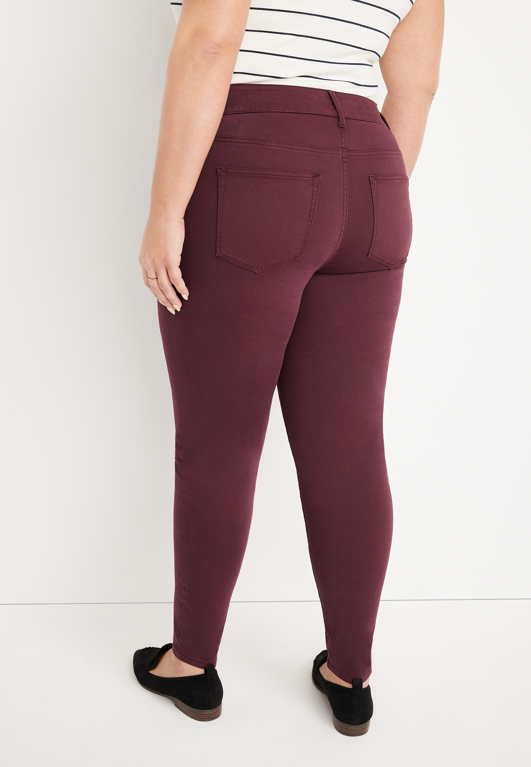 Plus m jeans by maurices™ High Rise Double Button Jegging Made With REPREVE