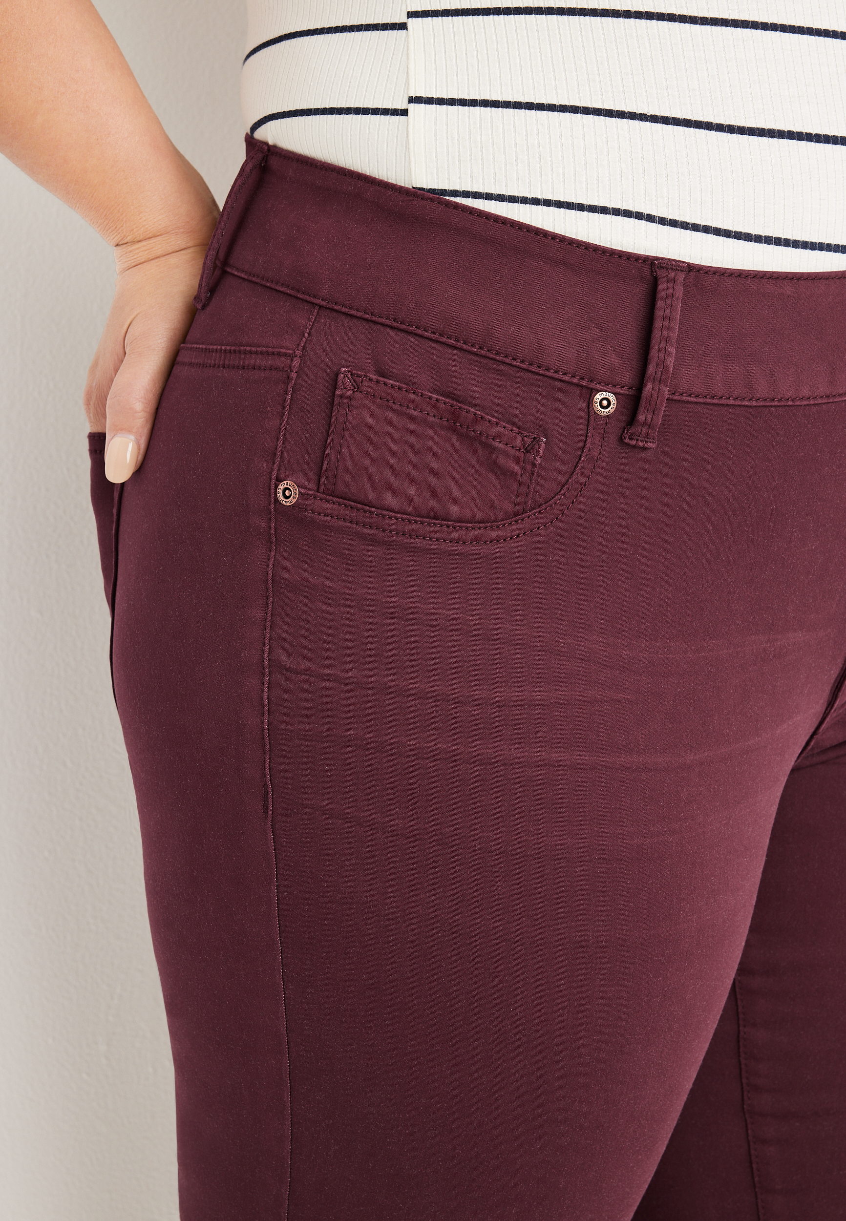 Plus m jeans by maurices™ High Rise Double Button Jegging Made With REPREVE