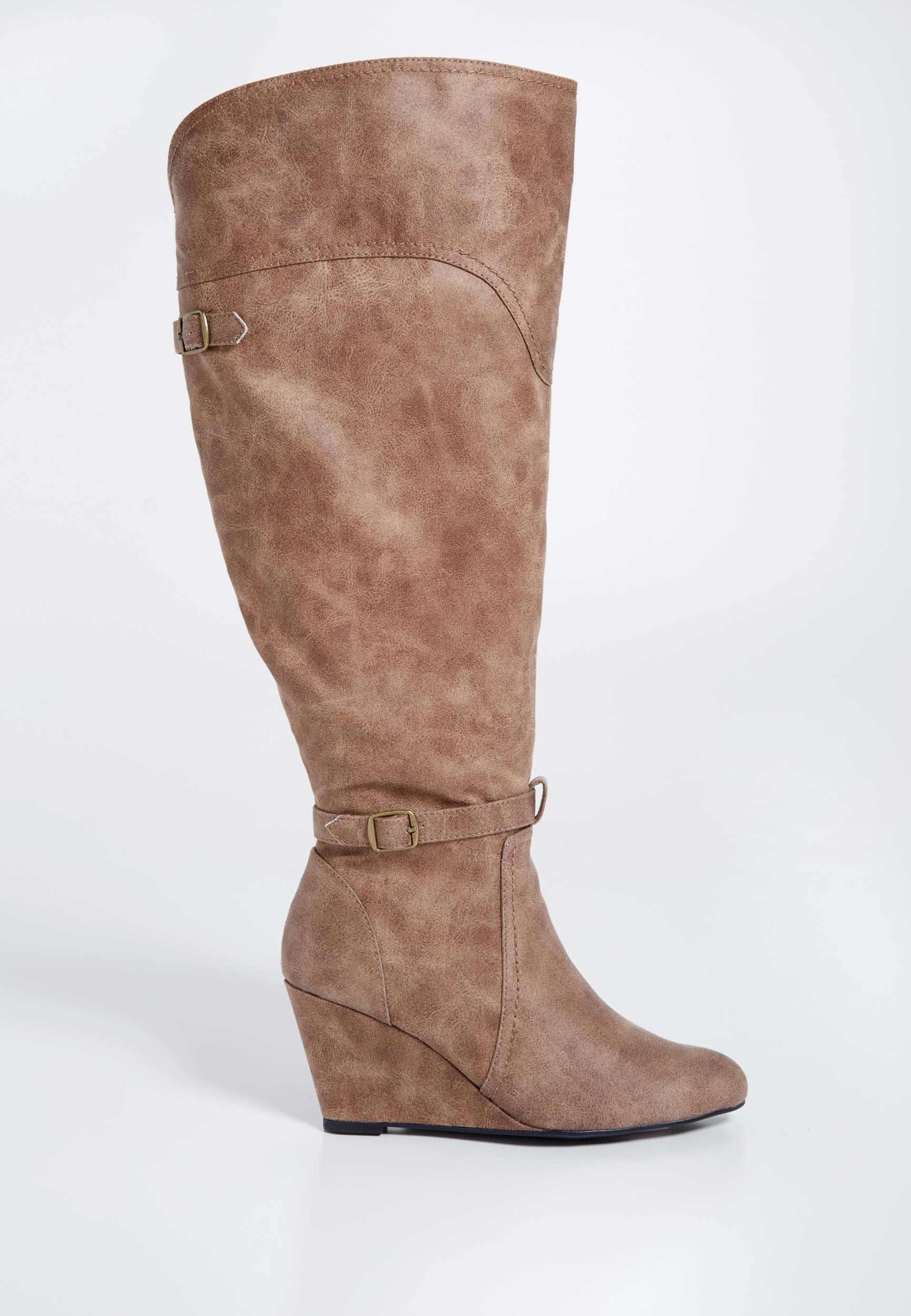 wedge boots wide fit
