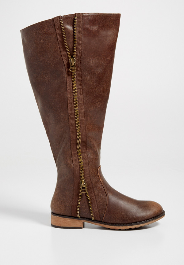 Lisa extra wide calf boot with side zipper | maurices