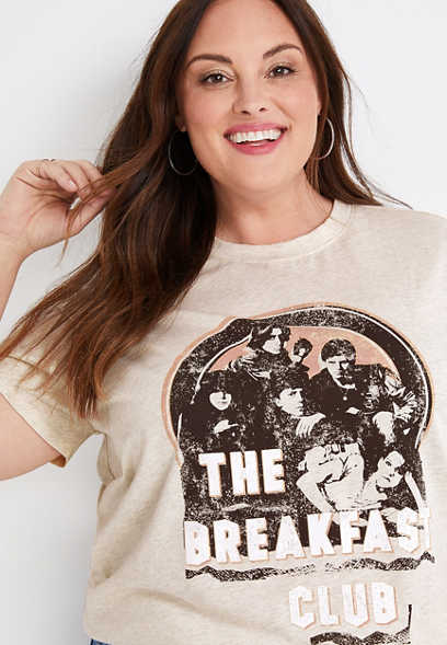 Plus Size The Breakfast Club Oversized Graphic Tee