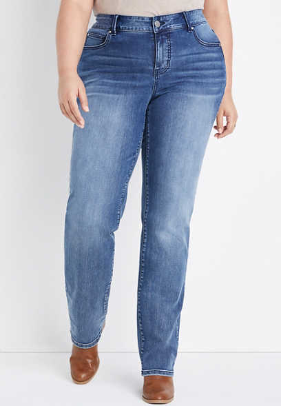 Plus Size m jeans by maurices™ Everflex™ Straight Mid Rise Jean