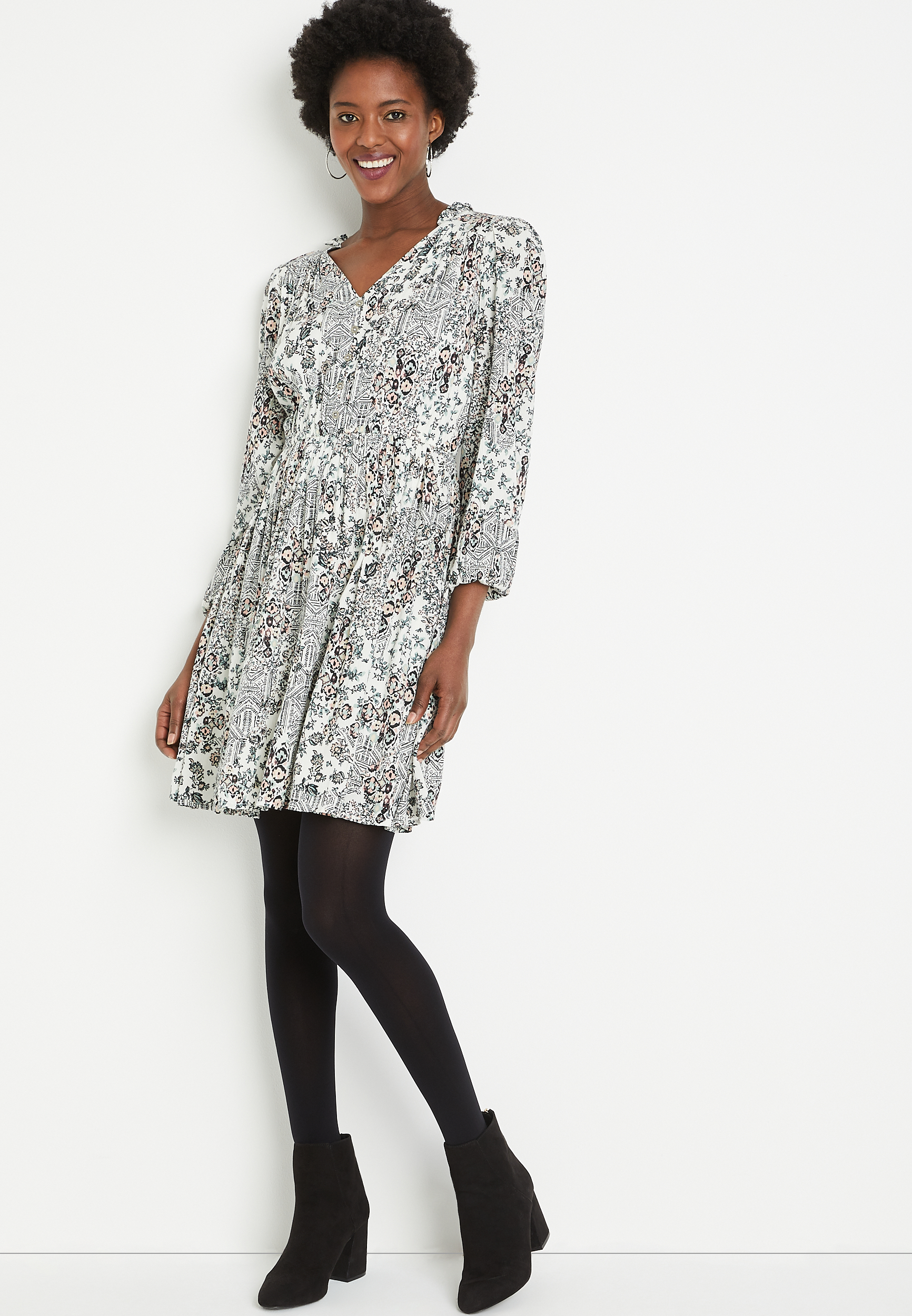 Maura Mini Ruffle Dress