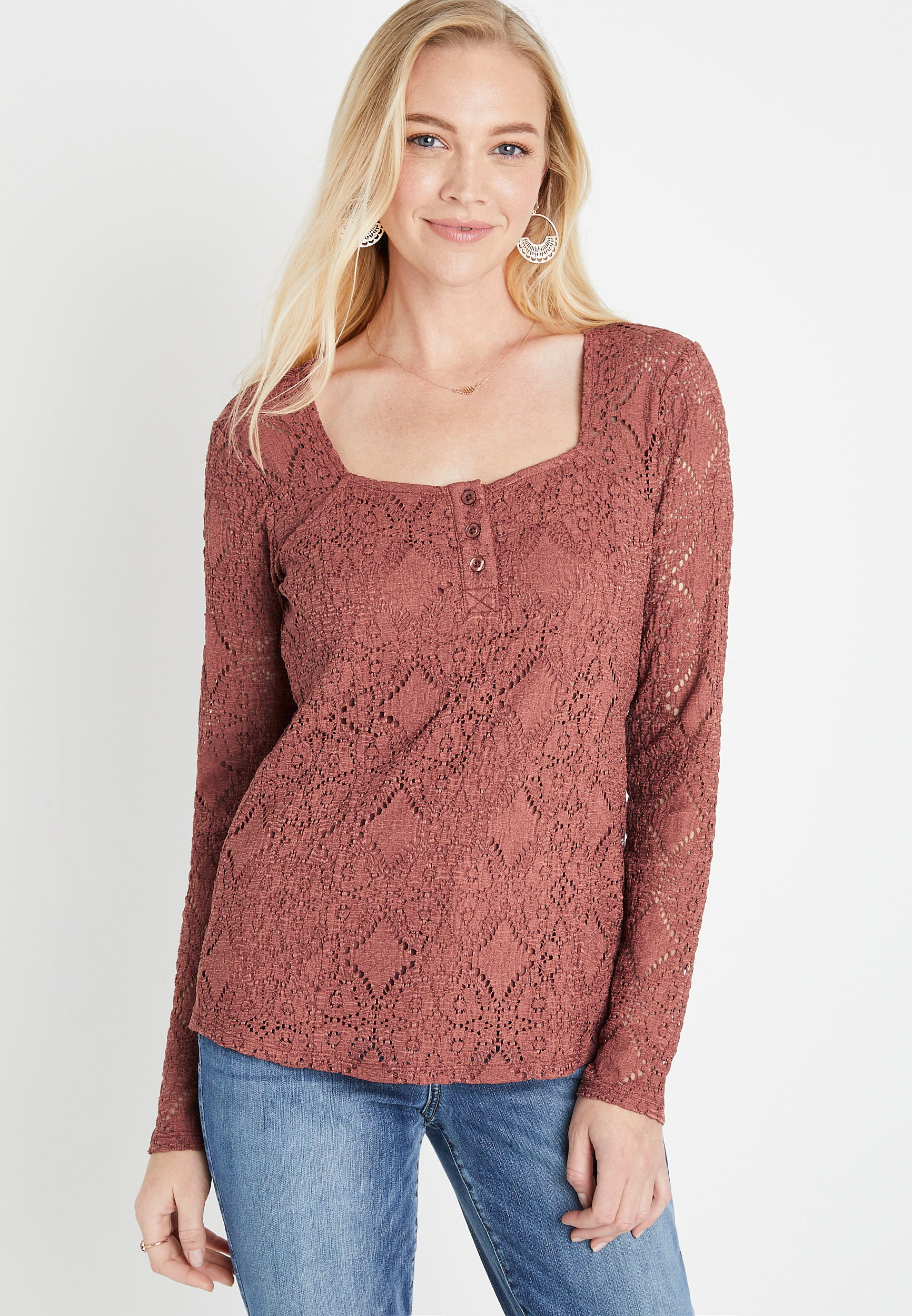 Henley Lace Top.html