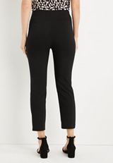 Bengaline Cropped Dress Pant, BLACK, small