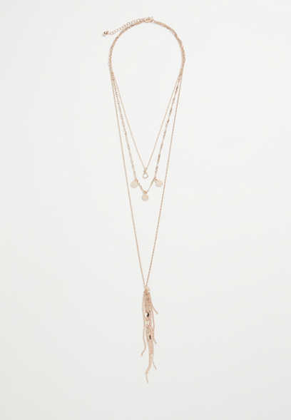 Gold Cluster Layered Necklace