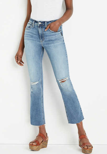 Silver Jeans Co.® Most Wanted Straight Cropped Mid Rise Jean
