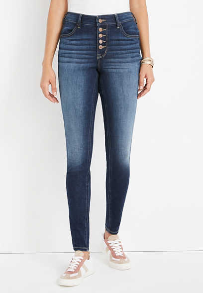 m jeans by maurices™ Cool Comfort High Rise Button Fly Jegging