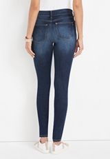 m jeans by maurices&trade; Cool Comfort High Rise Button Fly Jegging, DARK SANDBLAST, small
