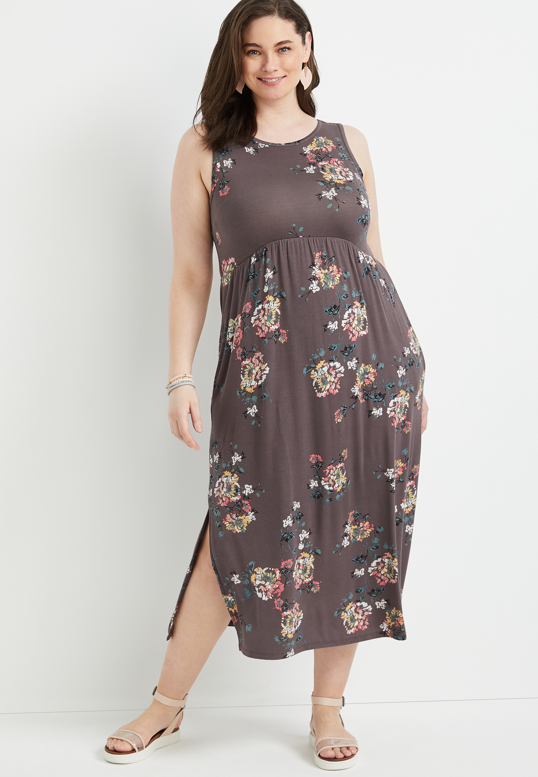 Plus Size 24/7 Empire Waist Maxi Dress | maurices