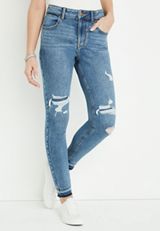 m jeans by maurices&trade; Cool Comfort High Rise Ripped Jegging, C3337, small