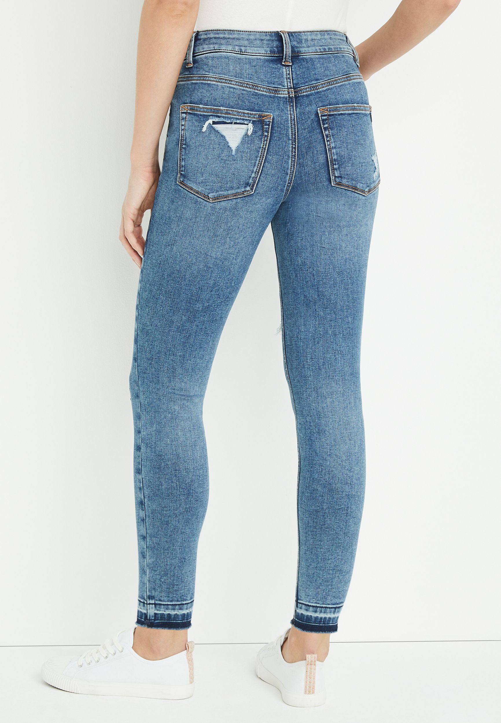 m jeans by maurices&trade; Cool Comfort High Rise Ripped Jegging, C3337, large