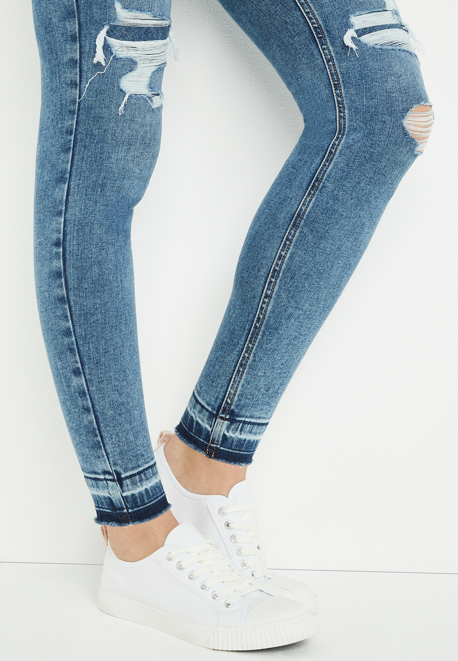 m jeans by maurices&trade; Cool Comfort High Rise Ripped Jegging, C3337, large