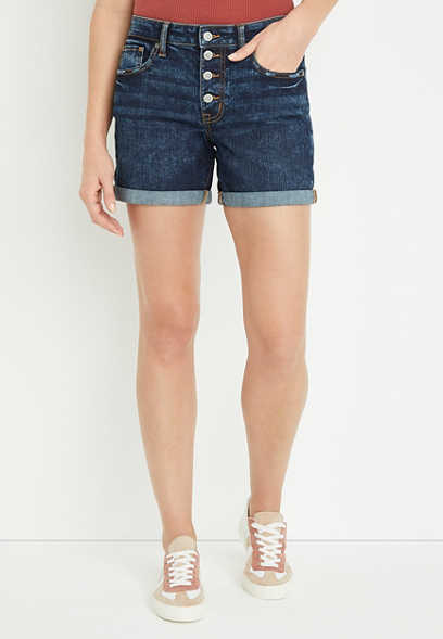 m jeans by maurices™ Mid Rise Cuffed 5in Boyfriend Short