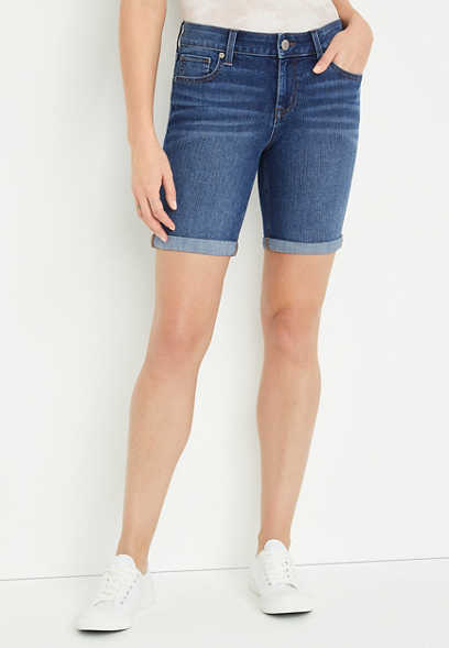 m jeans by maurices™ Classic Mid Rise 8in Bermuda Short