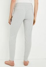 Bengaline Stripe Skinny Ankle Dress Pant, C1755, small