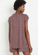 24/7 Flawless Cozy Heart Pink Dolman Sleeve Tee, C5999, small