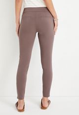 Pull On Bengaline Skinny Ankle Dress Pant, , small
