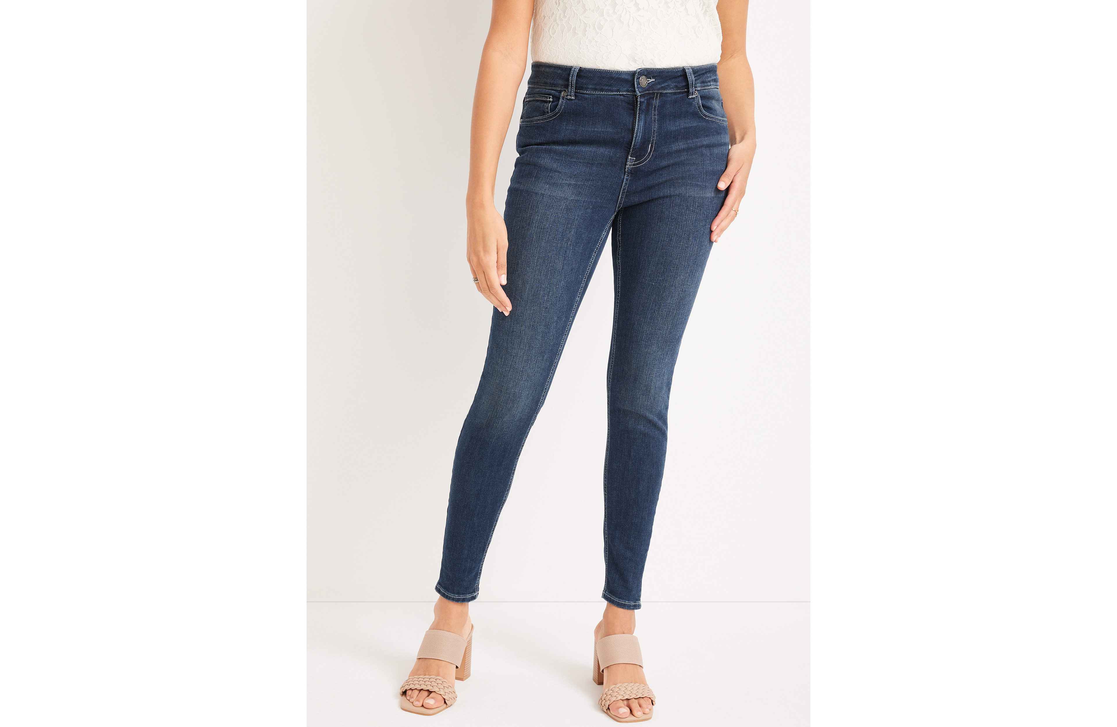 m jeans by maurices™ Classic Skinny Mid Fit Mid Rise Jean
