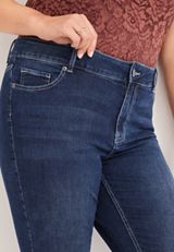 Plus Size m jeans by maurices&trade; Classic Skinny Mid Fit Mid Rise Jean, DARK SANDBLAST, small